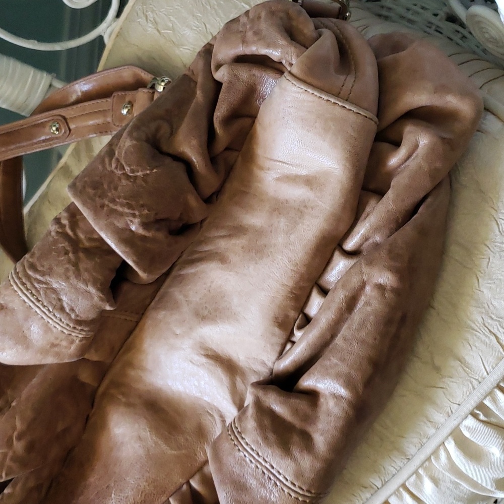 ๐ JUNIOR DRAKE TAN LEATHER PURSE - Picture 3 of 13